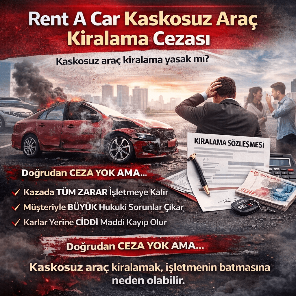 Rent A Car Kaskosuz Araç Kiralama Cezası